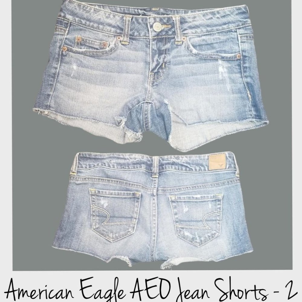 AEO American Eagle Size 2 Jean Shorts EUC